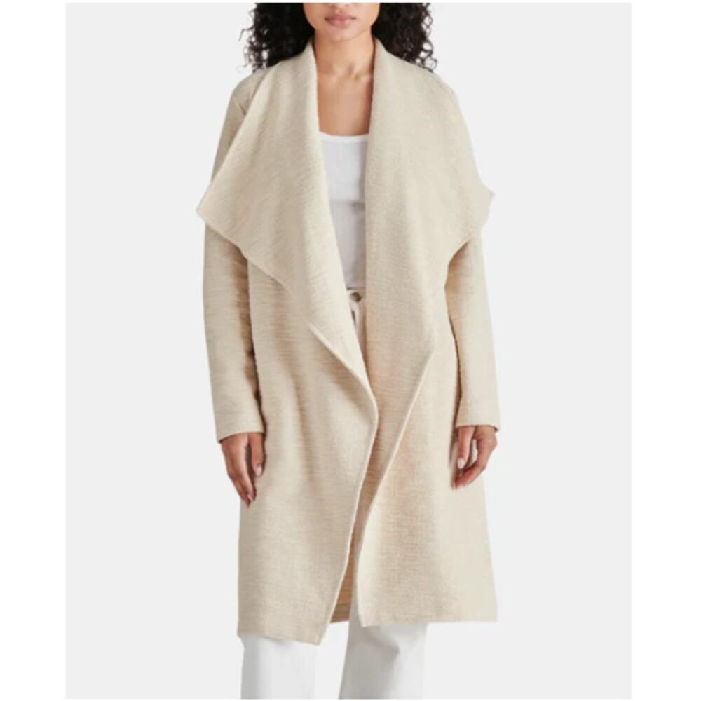 New Nordstrom STEVE MADDEN Women's Drape Front Slub Knit Cardigan Sweater XS